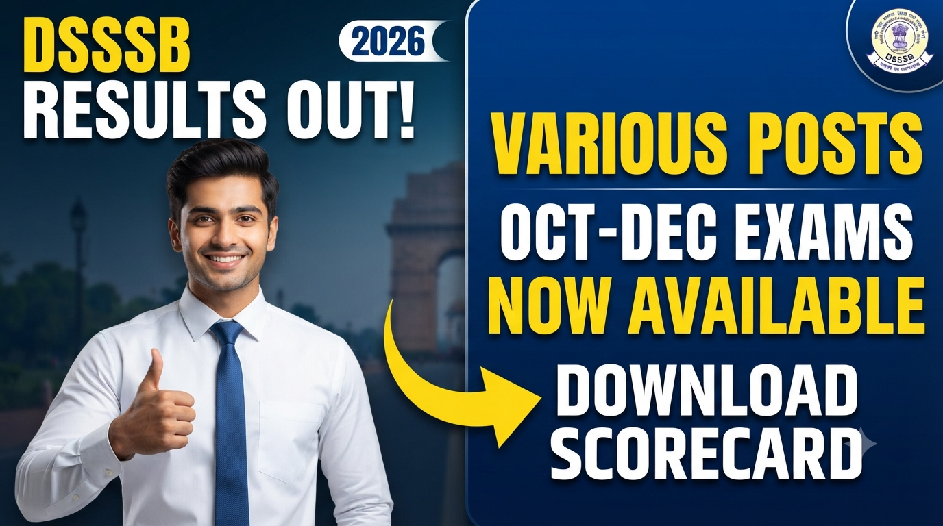 DSSSB Various Posts Result 2026