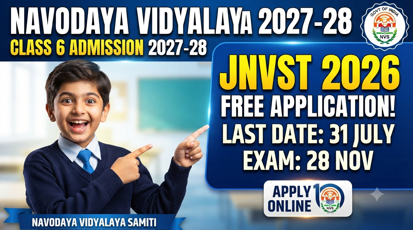NVS Class 6 Admission 2027-28