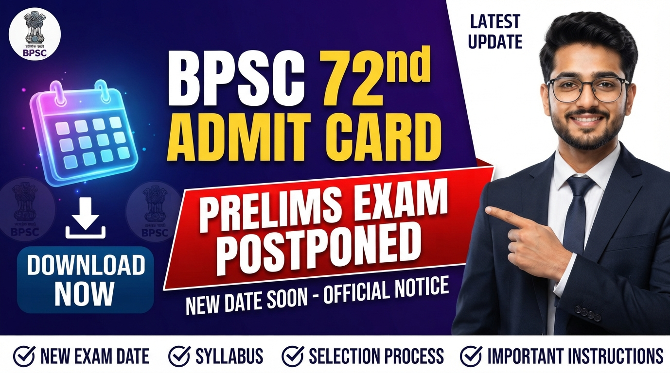 BPSC 72nd Admit Card 2026