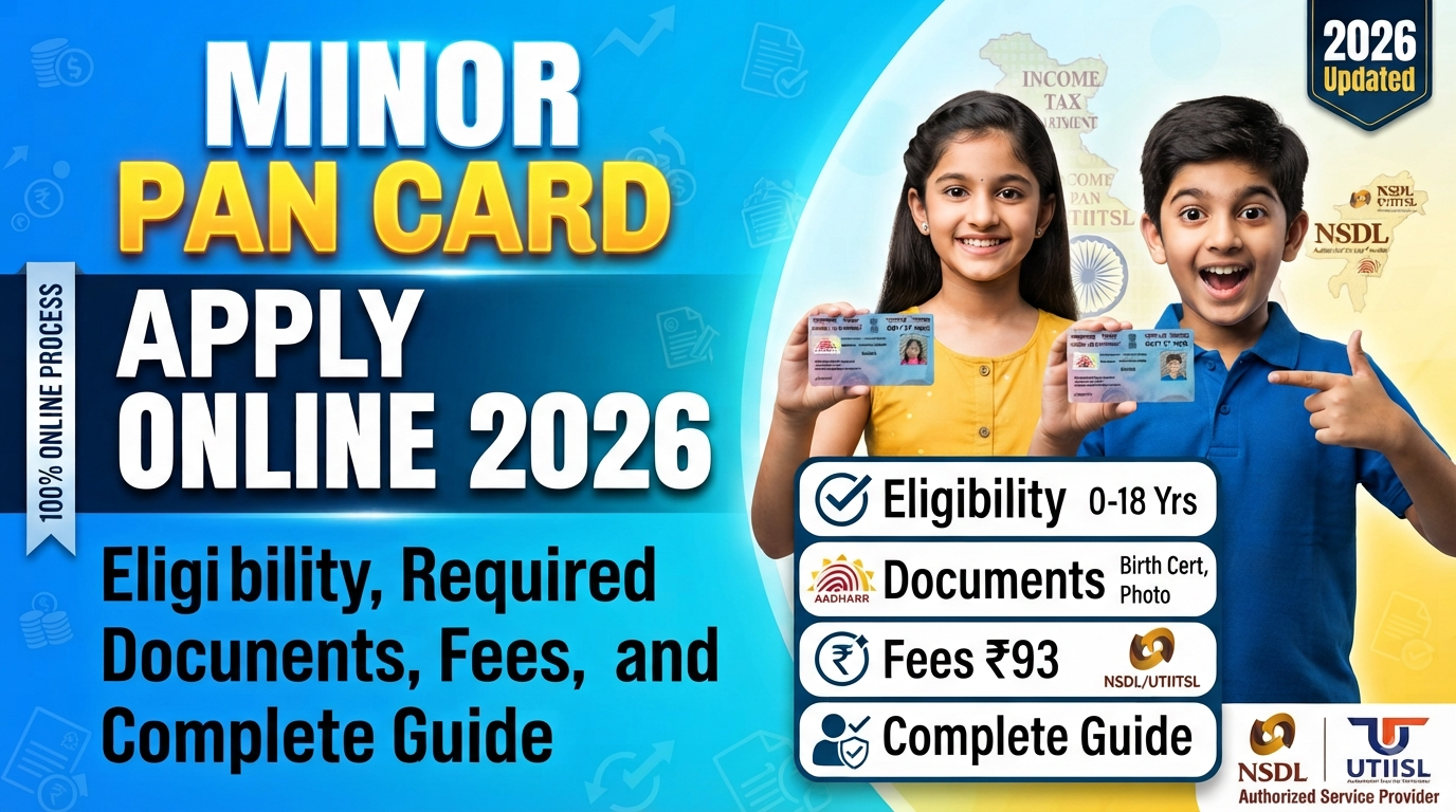 Minor Pan Card Apply Online 2026