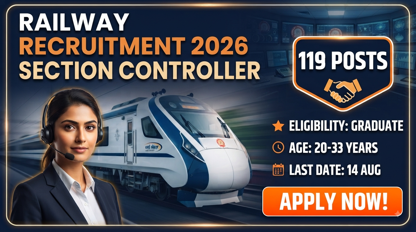 Railway RRB Section Controller Recruitment 2026