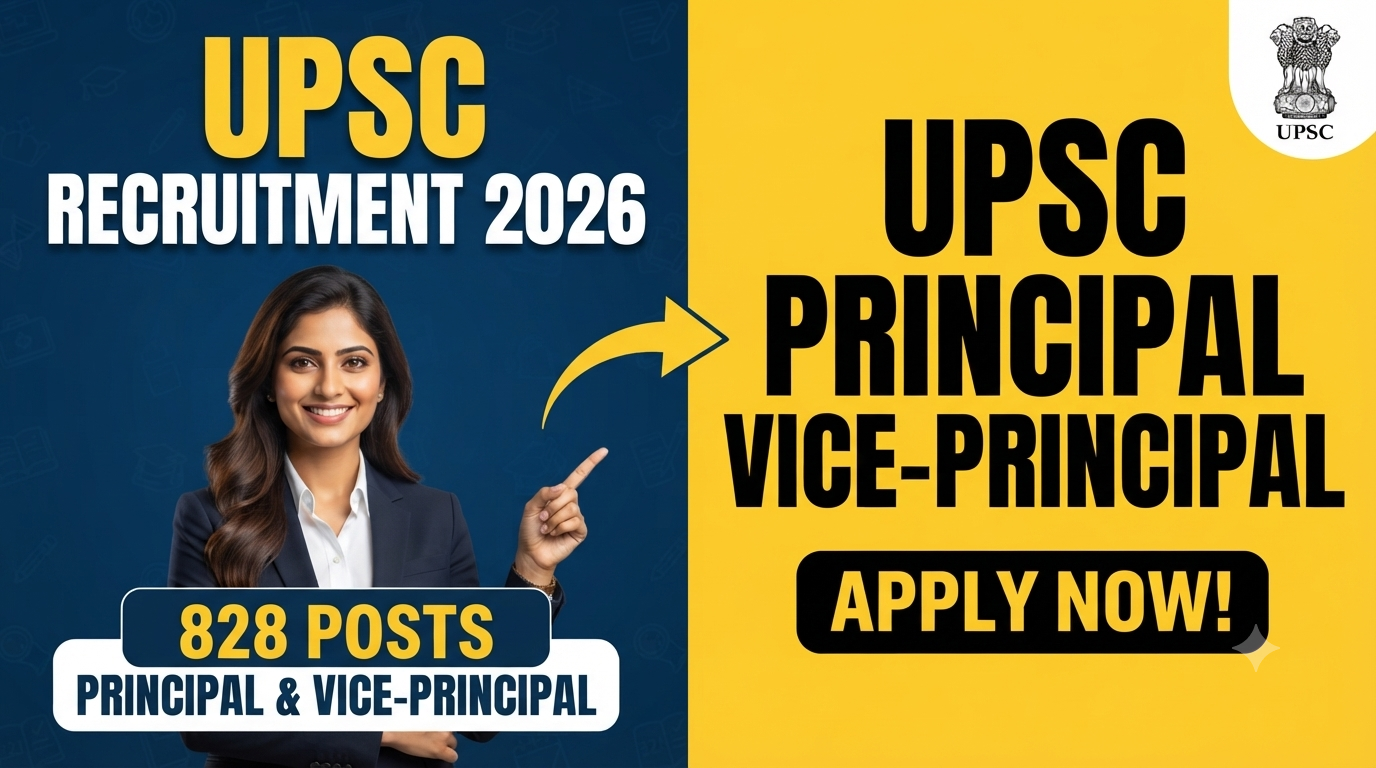 UPSC Principal and Vice-Principal Recruitment 2026